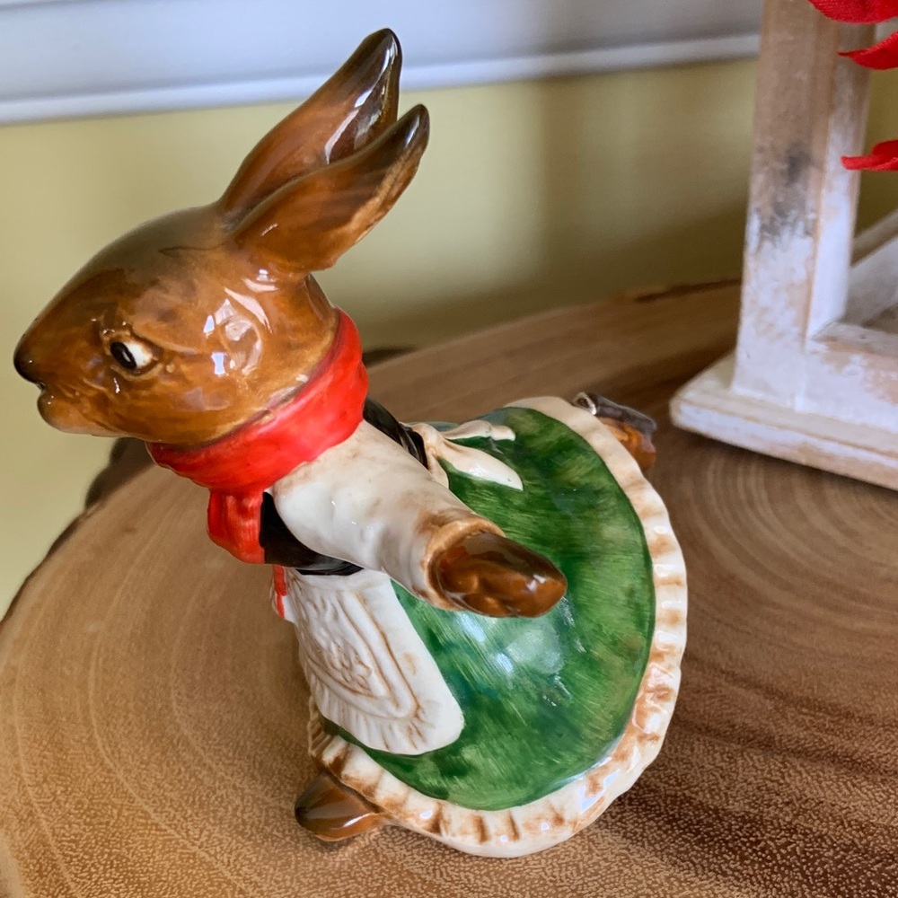 Vintage Goebel Bavarian Bunny Sonia Skating Figurine W. Germany